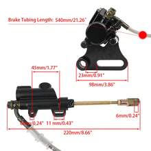 PowerMotor 15毫米摩托车液压后碟刹卡钳,适用于125cc-160cc越野摩托车改装配件 - A - 查看 11