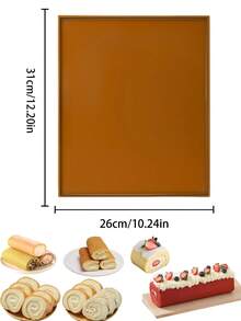 1 pieza Tapete para Pastel Suizo 31cm X 26cm, Molde de Silicona para Pastel Suizo - Antiadherente, Flexible, Fácil de Limpiar - Para Entusiastas de la Repostería y Panaderos Caseros - Regalo Perfecto para Amantes de la Repostería - Ver 12