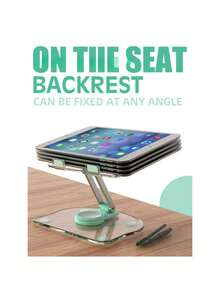 1 pieza Soporte plegable plano de acrílico transparente verde unisex, adecuado para tableta PC, teléfono inteligente, oficina, transmisión y aprendizaje - A - Ver 2