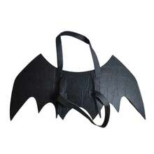 1 bộ trang phục cánh dơi bằng nỉ đang thịnh hành cho thú cưng dịp Halloween, trang phục ngộ nghĩnh cho mèo, chó và các thú cưng nhỏ khác, quần áo cho thú cưng. - màu đen - Xem 7
