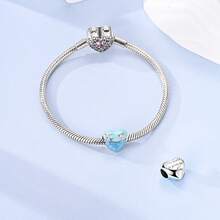 1 Pc Sliver Plated Travel Airplane Ticket Luggage Foreign Architecture Charm Fit Bracelet For Diy Jewelry Making, Ideal Choice For Women Jewelry Gift - Silver - View 10