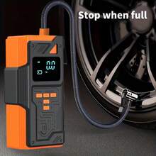 2026 Upgraded 5-In-1 Multifunction Compressor, Heavy Duty Car Jump Starter, Portable Charger, Equipped With 150 PSI Digital Tire Inflator, LED Flashlight - SOS Distress Signal Function, Car Accessories, Emergency Repair Tool! - Air Compressor - View 8