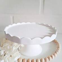 2件套DIY树脂模具套装 - 蕾丝边饰品碟和梯形底座，适用于制作环氧树脂、石膏、蜡烛、香薰产品、家居装饰、婚礼中心装饰品、硅胶模具 - 蕾絲收納碟子+梯形底座套裝模具 - 查看 8
