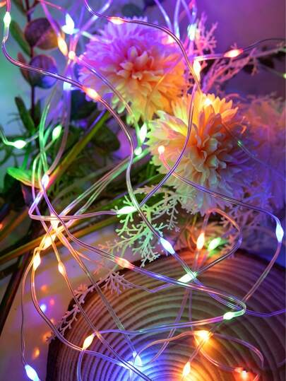 3M Fairy String Lights With 30 LED AA Batteries Working, Constant Brightness Mode, Bedroom, Courtyard, Garden, Terrace, Christmas Family Gathering Party Decoration