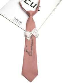 1 chiếc cà vạt hình bướm không cần thắt, phù hợp cho phong cách thường ngày, dạo phố, dự tiệc và đi học. - Nhiều màu - Xem 5