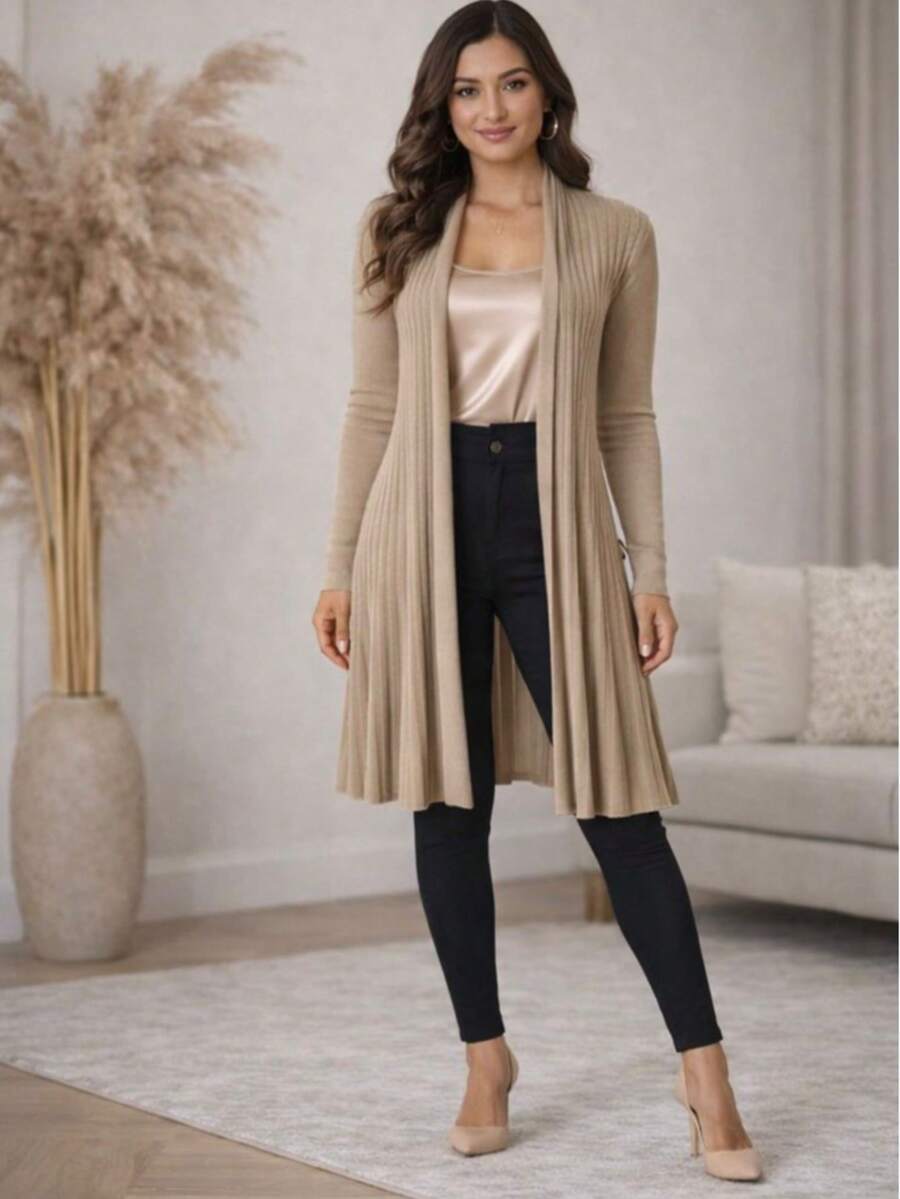 Women Coats - 米色 - 查看 1