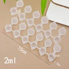 (3ml/0.1 Oz) Bộ 2 hộp đựng sắc tố nghệ thuật, hộp đựng sắc tố rỗng có nắp, hộp đựng sắc tố dạng dải, chất liệu nhựa bền phù hợp cho màu nước, sơn dầu, màu acrylic - Bộ 6 món - 2 bộ - Xem 12