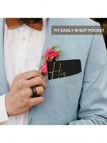 2Pcs Vow Books His And Hers Wedding Vow Books With Gold Foil Lettering Perfect Wedding Ceremony Essential For Wedding Stuff - Timeless Elegance Back To School - Black & White With Gold Foil - View 3