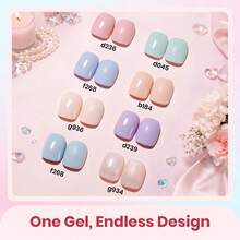 8 Colors Neutral Nude Glitter Gel Polish Set, Beetles Soft Manifest Soak Off UV LED Nail Gel, Pink Green Tone Long Lasting Nail Art, Home Salon Spring Manicure Gifts For Women - 8 Colors Neutral Nude - 查看 7