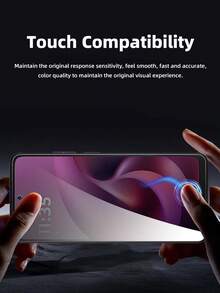 Bộ 3 miếng dán màn hình điện thoại Android chống sốc, kính cường lực bảo mật, chống nhìn trộm, độ cứng cao, chống bám vân tay, chống trầy xước, dễ dàng lắp đặt, tương thích với ốp lưng điện thoại Android, quà tặng Ngày của Mẹ. - màu đen - Xem 8