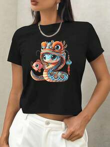 Women T-Shirts - Black - View 1