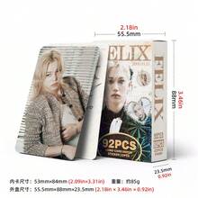 92张明星照片卡、STR写真集贴纸、双面LOMO卡、自印 - 卡片 - 查看 5