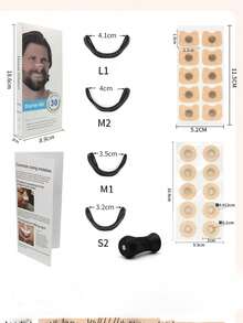 Magnetic Nasal Dilator, Premium Anti-Snoring Magnetic Nasal Strips Breathing Expander Set, Equipped With Comfortable Reusable Magnetic Nasal Clips And Strips, Helps Open Nasal Passages, Improve Airflow, Reduce Snoring, Improve Sleep; Lightweight Breathable Nasal Breathing Assistant, Relieve Nasal Congestion, Suitable For Nighttime Sleep, Travel, Home Use, For Men And Women Seeking Better Breathing And Quiet Sleep Snoring Reduction Device - Random - View 1