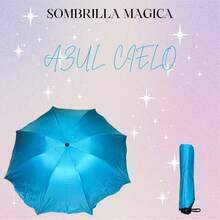 Sombrilla Mágica de Bolsillo – Compacta con Figuras que Aparecen con el Agua - Rosa Fucsia - Ver 10
