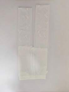 2 Pairs Random New Lolita Style Feather Print Sheer Stockings, White & Black Versatile Tights - Multicolor - View 6