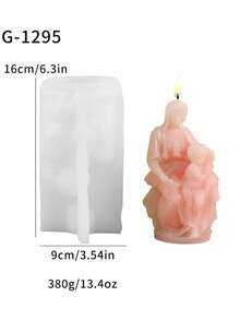 1 khuôn silicon làm nến hình thiên thần nhỏ - A-trắng - Xem 7