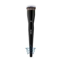 1 pieza Brocha grande de base con cabeza redonda, brocha de maquillaje de pelo sintético profesional para contornear, base, corrector, colorete, contorno, colorete, bronceador, polvos, base, colorete, obsequios - Negro - Ver 10
