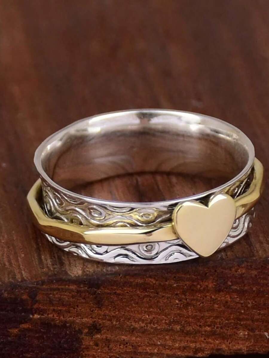 1pc Beautiful Ring, Suitable For Women, Ideal For Mother's Day Gift, Anniversary Celebration, Party Jewelry - 1# - View 1