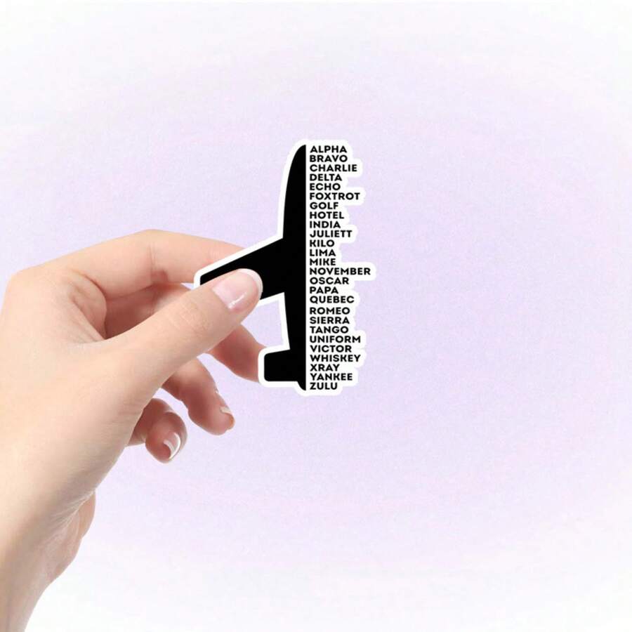 Bộ 1/2/5 miếng dán hình máy bay và phi công, thích hợp dán lên laptop, bình nước, cốc, ốp điện thoại, máy tính bảng, sổ tay, nhật ký, bàn làm việc văn phòng. - A - Xem 1