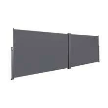 Extendable Side Awning For Balcony, Garden And Terrace, Privacy Screen, Windproof, Waterproof, Sun Protection, 180 X 600 Cm, Grey - A - 查看 9