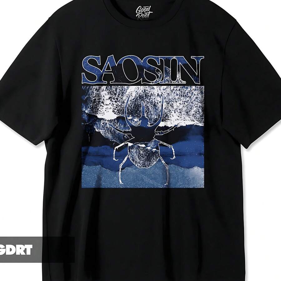Saosin Vintage Unisex Heavy Shirt - Black - View 1