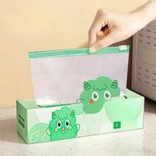 Paquete Variado de 55 Bolsas Reutilizables para Almacenamiento de Alimentos (Snacks, Sándwiches), Bolsas con Cierre Hermético a Prueba de Fugas, Bolsas para Congelador, Seguras, Bolsa de Almacenamiento para Cocina - M-20 piezas - Ver 4
