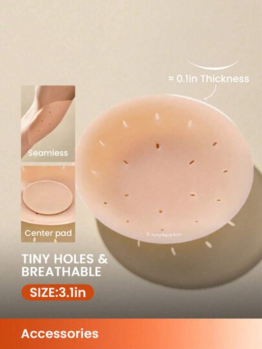 2片装隐形乳贴 - 内含乳贴 - 夏季婚礼文胸解放胸部的最佳选择 - 彩色 - 查看 1