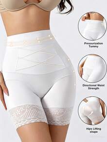 High Waist Shaping Panties, Seamless Tummy Control Slimming Shorts, Abdomen Lifting Buttock Lifting Briefs For Women - White - View 2