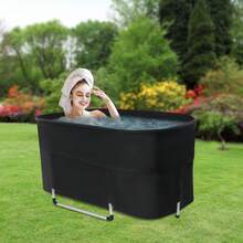 Quiltern Portable Foldable Bathtub 6-Layer Insulation Large Soaking Tub 150kg Load Capacity With Storage Bag For Home Camping RV Travel Spa Relaxation - A - View 7