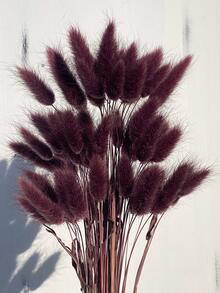 30~240pcs 17 Inch Multicolor Artificial Rabbit Tail Grass, Home Decor Artificial Rabbit Tail Grass Stems, Suitable For Bohemian Style Floral Arrangements, DIY Crafts, Home Kitchen And Wedding Decor, Christmas Decor - Dark Red Brown - View 2