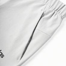 Adidas Men's Lightweight Woven Casual Sports Pants, Summer - Beige - View 6