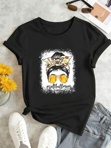Dam-T-shirts - Svart - Visa 2
