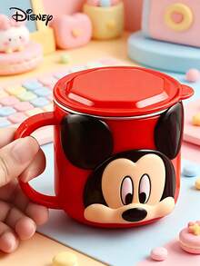 Disney 1个260毫升迪士尼3D卡通不锈钢冷热两用杯，家用/办公饮具，可拆卸不锈钢内胆，可重复使用防烫咖啡/牛奶/水杯，可用洗碗机清洗，是派对、生日、返校、婚礼、节日的理想礼物 - 彩色 - 查看 8