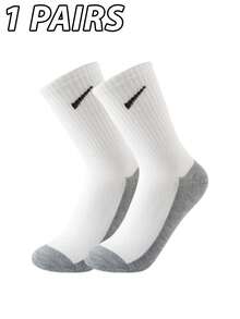20 đôi tất sọc casual unisex, phong cách đường phố đen trắng, thời trang tối giản, thoáng khí, cao đến giữa bắp chân, phù hợp cho các cặp đôi. - Nhiều màu - Xem 23