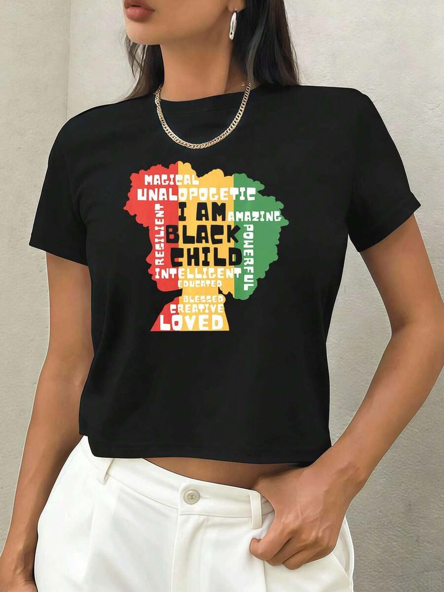 Women T-Shirts - Black - View 1