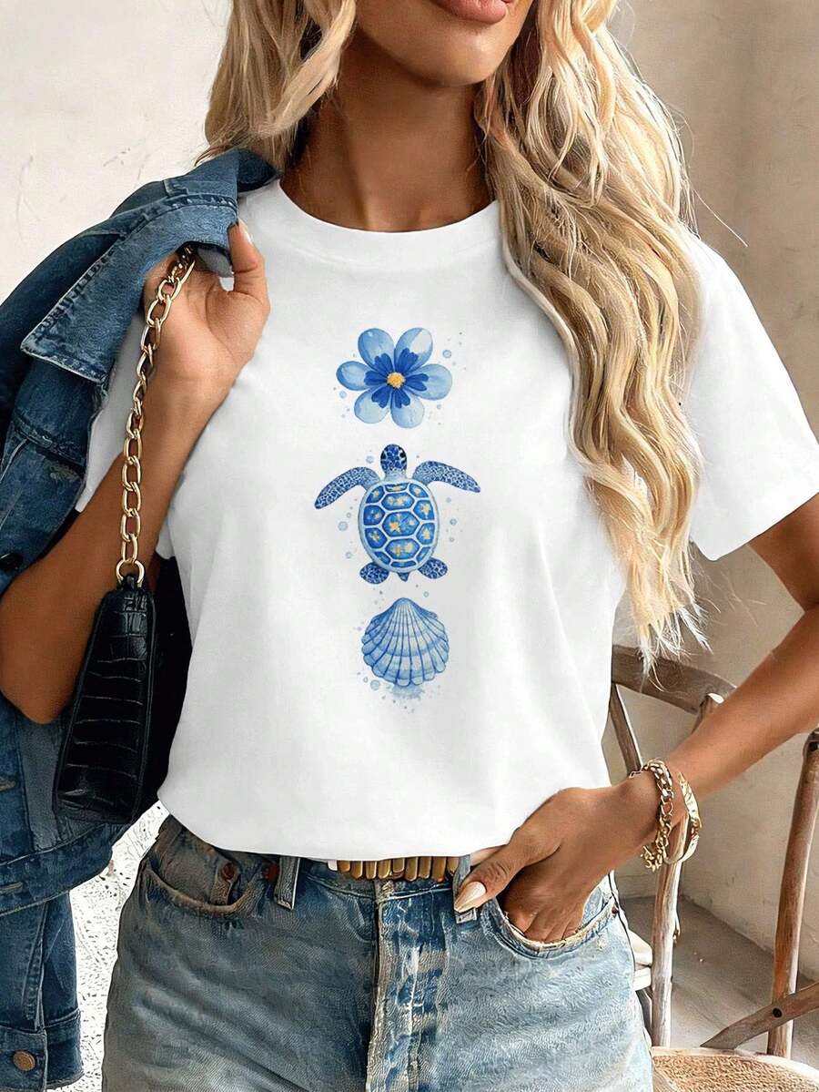 Women T-Shirts - White - View 1