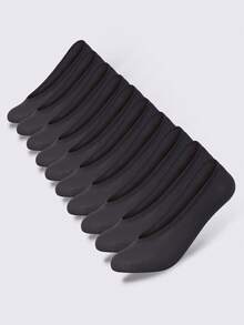 10 pares de calcetines cómodos y casuales para barco - Negro - Ver 9