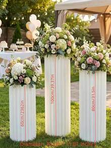 All-In-One Elegant Paper Roman Column Set, Essential For Weddings, Engagement Parties, Birthday Celebrations And Event Parades. - View 4