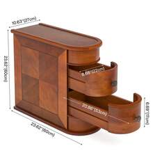 Nightstands - Rust Brown - View 5