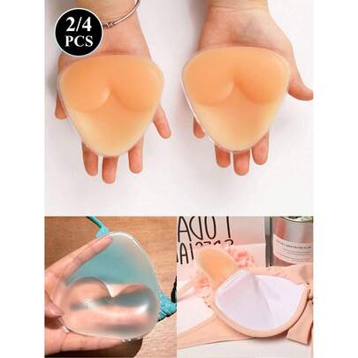 2/4 miếng đệm ngực bikini nữ, mềm mại, dày dặn, tạo vòng một tự nhiên, phù hợp cho đồ bơi, nội y, váy hở lưng và nhiều dịp khác.
