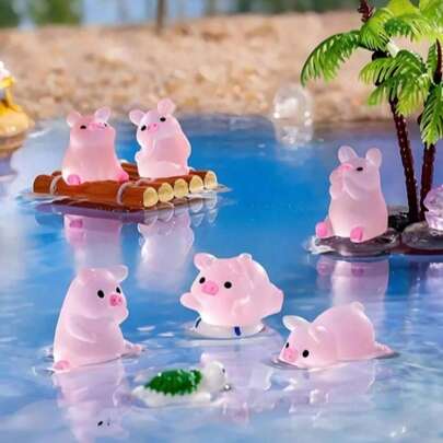 12/24 Chiếc Heo Hồng Mini Bằng Nhựa, Mô Hình Heo Nhỏ, Dùng Để Tự Làm Vườn Cổ Tích, Quà Tặng Tiệc Sinh Nhật, Đồ Thủ Công Tiểu Cảnh, Terrarium, Trang Trí Chậu Cây, Phụ Kiện Nội Thất Xe Hơi, Trang Trí Nhà Cửa, Kệ Sách, Cảnh Phòng Khách, Quà Nhét Túi Quà Tiệc Theo Chủ Đề (Kiểu Ngẫu Nhiên)