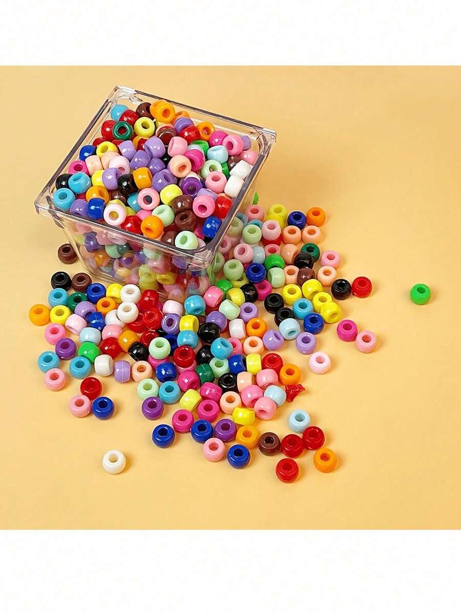 200pcs Plastic Horse Beads, Multi-Color Beads Suitable For Bracelet Making, Braiding, DIY Crafts, Jewelry Making, Keychains And Decorations, Random Colors