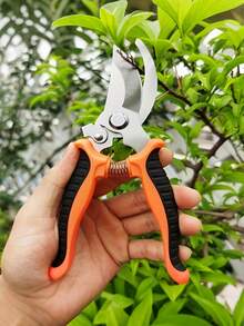 A Set Of Garden Pruning Shears – Portable Flower Pruning Shears Set | Ergonomic Non-Slip Handle | High-Tension Spring | Easy Cutting | Modern Metal Blade Pruning Shears | High-Efficiency Gardening Tools - Multicolor - View 4
