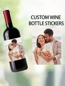 Personalized Photo Labels And Customizable Picture Party Bottle Stickers Are Perfect For Decorating Bottles For Birthdays, Weddings, Anniversaries, And Parties. - Multicolor - View 5