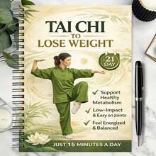 1 Book 10-Minute Daily Tai Chi Practice, Can Improve Physical Condition And Daily Energy, Enhance Joint Health And Flexibility, Strengthen Leg Muscles And Agility, Suitable For Beginners, 21-Day Tai Chi Course - Green - 21-day Tai Chi Manual - View 2