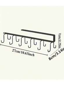 1pc Kitchen Hanging Rack, Cabinet Hook - View 8