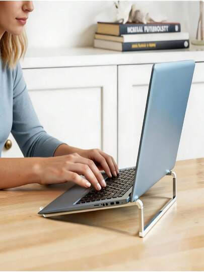 Giá đỡ laptop đa năng, có thể gập lại, điều chỉnh được, làm bằng hợp kim nhôm, dùng cho máy tính xách tay MacBook Air Pro.