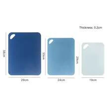 3-Piece Set: Flexible Cutting Mats / Cutting Board Set - Designed For Kitchen Prep, Chopping, Slicing, And Dicing (Fruits, Vegetables, & Meats). Sizes: Small, Medium, & Large. Easy To Clean. A Kitchen Essential - Made Of PP Material. - View 9