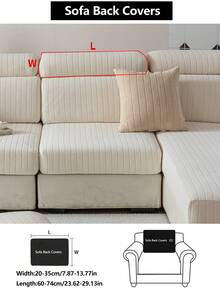 1 tấm bọc ghế sofa co giãn, chống trượt, phủ toàn bộ bề mặt, dùng được cả bốn mùa, chất liệu vải dày dặn, có thể giặt máy, chống bụi, thân thiện với thú cưng, có thể điều chỉnh kích thước cho phòng ngủ, văn phòng, phòng khách, ghế sofa hình chữ L và ghế sofa 1/2/3/4 chỗ ngồi. - Màu be - Xem 15