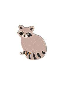 1/2pcs Cute Raccoon Brooch, Exquisite Craftsmanship Durable And Versatile, Easy To Attach On Canvas Bags Or Jackets For Adorable Style - Multicolor - View 9